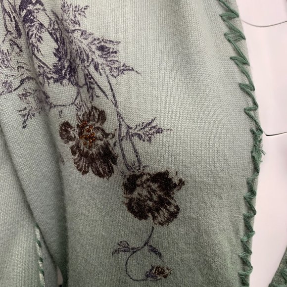 Raw7 Cashmere Coat "Guitar" - Green - Picture 4 of 11